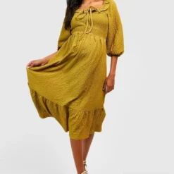 Maternité - Robe De Grossesse Texturée