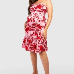 BOOHOO Maternité - Robe De Grossesse Mi-longue à Volants