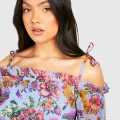 Maternité - Robe Patineuse Plumetis à épaules Dénudées -Pas Cher Vêtue Diva Magasin gzz37832 blue xl 3 scaled