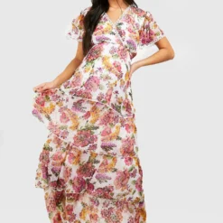 Maternité - Robe De Grossesse Plumetis à Volants -Pas Cher Vêtue Diva Magasin gzz37834 ivory xl 2