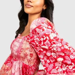 Maternité - Robe De Grossesse Mi-longue Froncée -Pas Cher Vêtue Diva Magasin gzz37837 pink xl 3