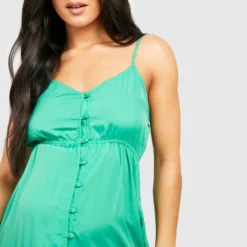 Maternité - Robe De Grossesse Longue à Volants étagés -Pas Cher Vêtue Diva Magasin gzz37851 green xl 3 scaled