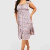 Grande Taille - Robe Mi-longue Fleurie
