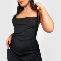 Grande Taille - Ensemble Avec Robe Longue Et Foulard -Pas Cher Vêtue Diva Magasin gzz38123 black xl 2 scaled