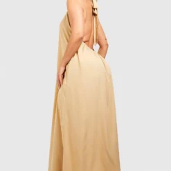 Grande Taille - Robe Patineuse à Col Montant -Pas Cher Vêtue Diva Magasin gzz38128 stone xl 1