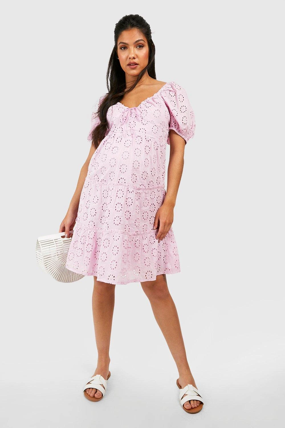 BOOHOO Maternité - Robe De Grossesse à Volants 5 BOOHOO Maternité - Robe De Grossesse à Volants – Image 3