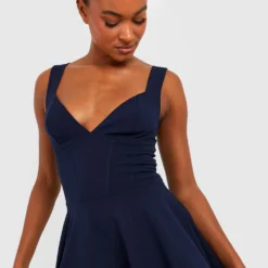 Tall - Robe Corset Courte -Pas Cher Vêtue Diva Magasin gzz38342 navy xl 3