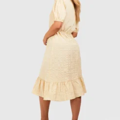 Grande Taille - Robe Portefeuille Mi-longue 7 Grande Taille - Robe Portefeuille Mi-longue -Pas Cher Vêtue Diva Magasin gzz38422 stone xl 1