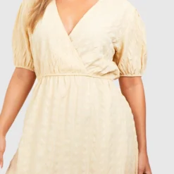 Grande Taille - Robe Portefeuille Mi-longue 9 Grande Taille - Robe Portefeuille Mi-longue -Pas Cher Vêtue Diva Magasin gzz38422 stone xl 3