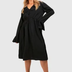 Grande Taille - Robe Mi-longue Texturée