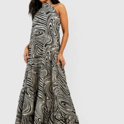 Petite - Robe Longue Marbrée Dos Nu