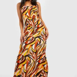 Petite - Ensemble Zébré Avec Foulard Et Robe Longue