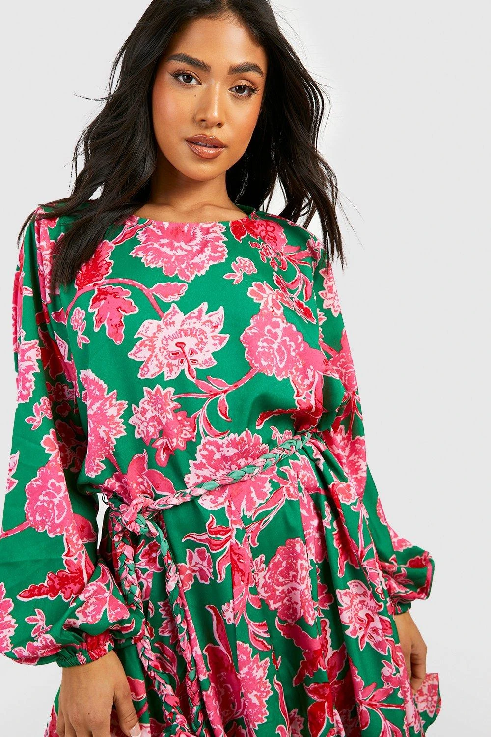 Petite - Robe Patineuse Fleurie à Ceinture 6 Petite - Robe Patineuse Fleurie à Ceinture – Image 4