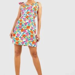 Robe Patineuse Fleurie -Pas Cher Vêtue Diva Magasin gzz39022 pink xl 2