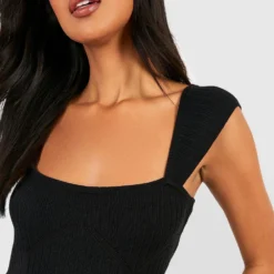 Robe Corset En Maille Premium -Pas Cher Vêtue Diva Magasin gzz39779 black xl 3