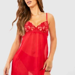 Saint-Valentin - Robe En Mesh Et Dentelle