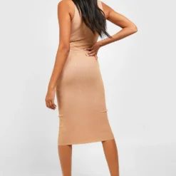 Maternité - Robe De Grossesse à Col Nageur -Pas Cher Vêtue Diva Magasin gzz40216 toffee xl 1