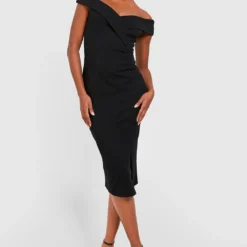 Tall - Robe Mi-longue Fendue 9 Tall - Robe Mi-longue Fendue -Pas Cher Vêtue Diva Magasin gzz40270 black xl 3