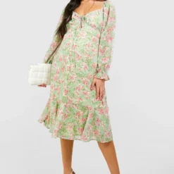 Maternité - Robe De Grossesse Patineuse 8 Maternité - Robe De Grossesse Patineuse -Pas Cher Vêtue Diva Magasin gzz40556 green xl 2