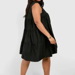 Grande Taille - Robe Babydoll à Volants 7 Grande Taille - Robe Babydoll à Volants -Pas Cher Vêtue Diva Magasin gzz41331 black xl 1 scaled
