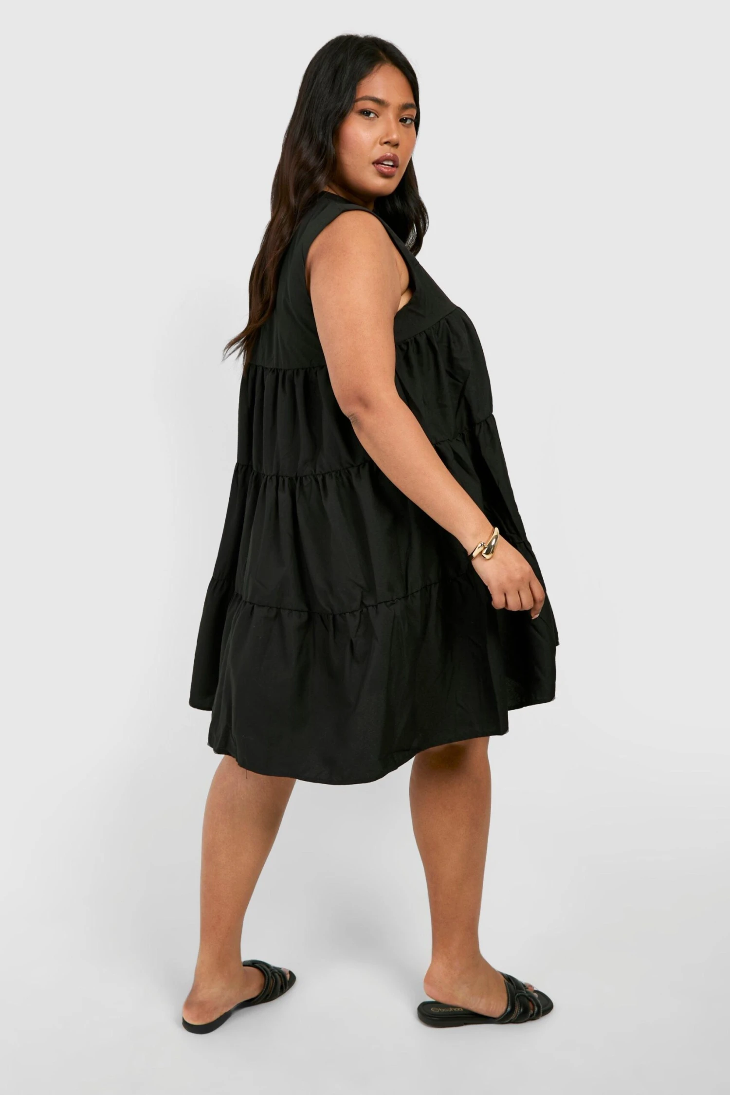 Grande Taille - Robe Babydoll à Volants 4 Grande Taille - Robe Babydoll à Volants – Image 2