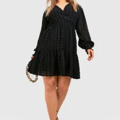 Grande Taille - Robe Patineuse En Plumetis