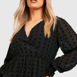 Grande Taille - Robe Patineuse En Plumetis -Pas Cher Vêtue Diva Magasin gzz41397 black xl 3