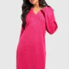 Petite - Robe Pull En Maille 1 Petite - Robe Pull En Maille -Pas Cher Vêtue Diva Magasin gzz41748 pink xl