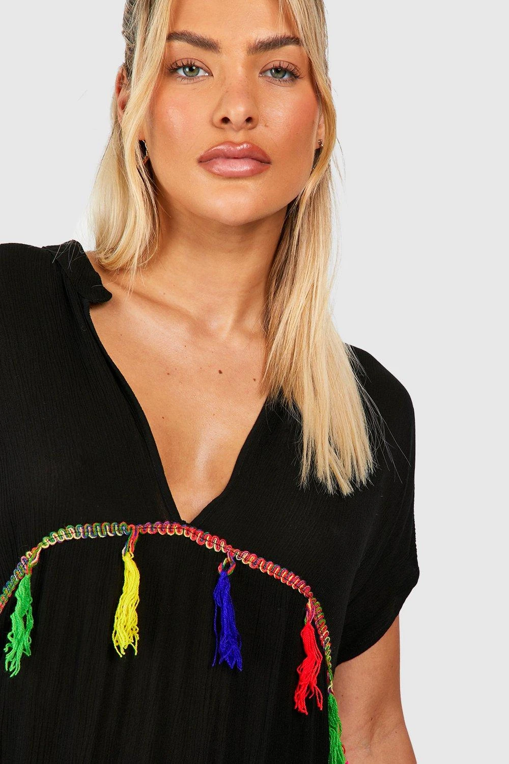 Robe De Plage Longue à Franges 6 Robe De Plage Longue à Franges – Image 4