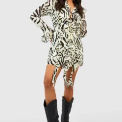 Petite - Robe Bohème Zébrée