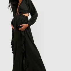 BOOHOO Maternité - Robe De Grossesse Découpée 8 BOOHOO Maternité - Robe De Grossesse Découpée -Pas Cher Vêtue Diva Magasin gzz42533 black xl 2