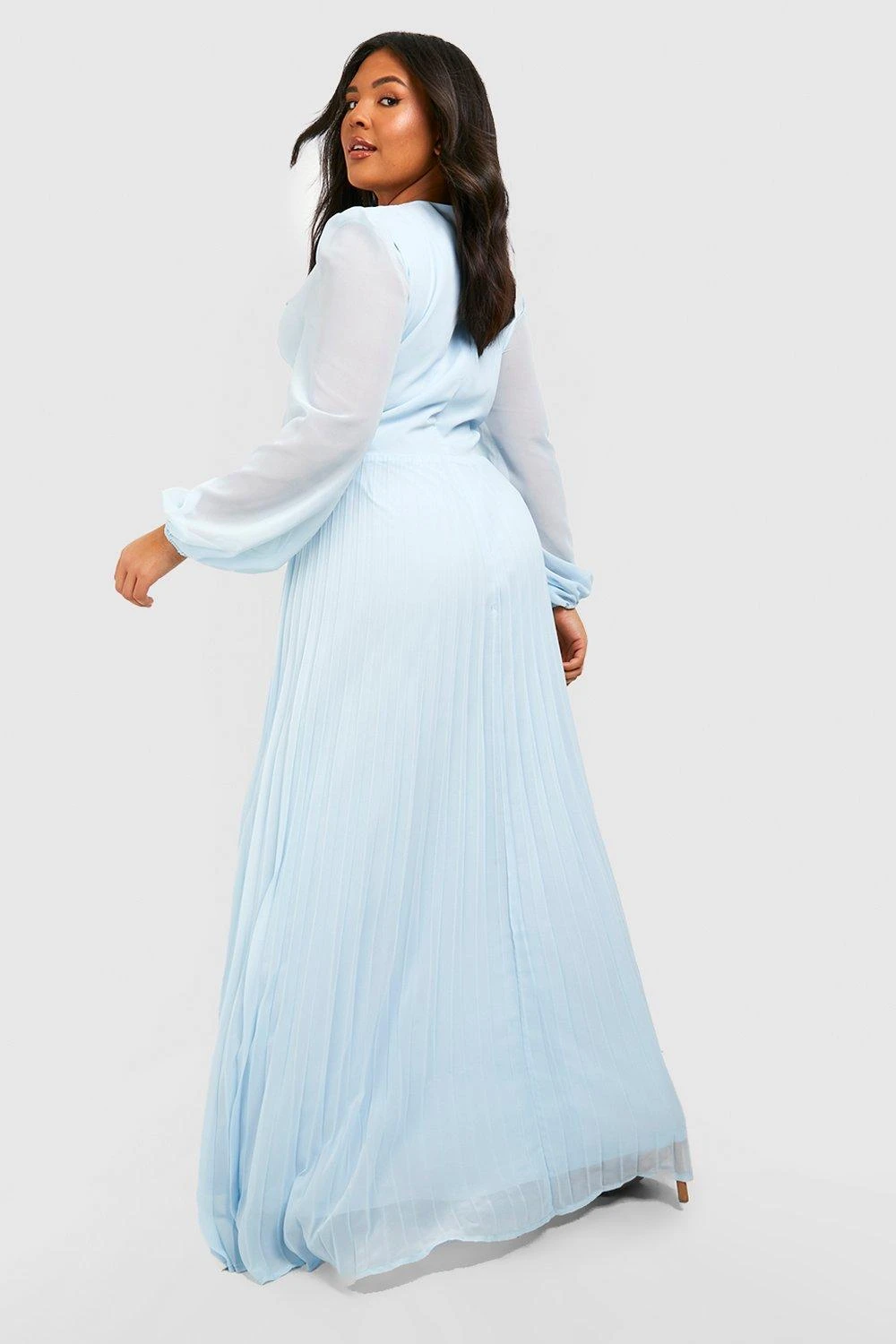 Grande Taille - Robe Longue Torsadée En Mousseline De Soie 4 Grande Taille - Robe Longue Torsadée En Mousseline De Soie – Image 2