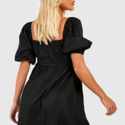 Robe Babydoll à Manches Bouffantes -Pas Cher Vêtue Diva Magasin gzz42665 black xl 1 scaled