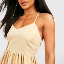 Robe Longue à Col V Et Bretelles Fines -Pas Cher Vêtue Diva Magasin gzz42672 cream xl 3