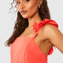 Robe Mi-longue à Volants -Pas Cher Vêtue Diva Magasin gzz42673 red xl 3 scaled