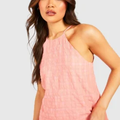 Robe Mi-longue Texturée à Col Nageur -Pas Cher Vêtue Diva Magasin gzz42711 orange xl 2 scaled