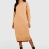 Tall - Robe Pull Longue à Col Roulé -Pas Cher Vêtue Diva Magasin gzz43699 camel xl