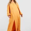Grande Taille - Robe Longue Texturée à Volants