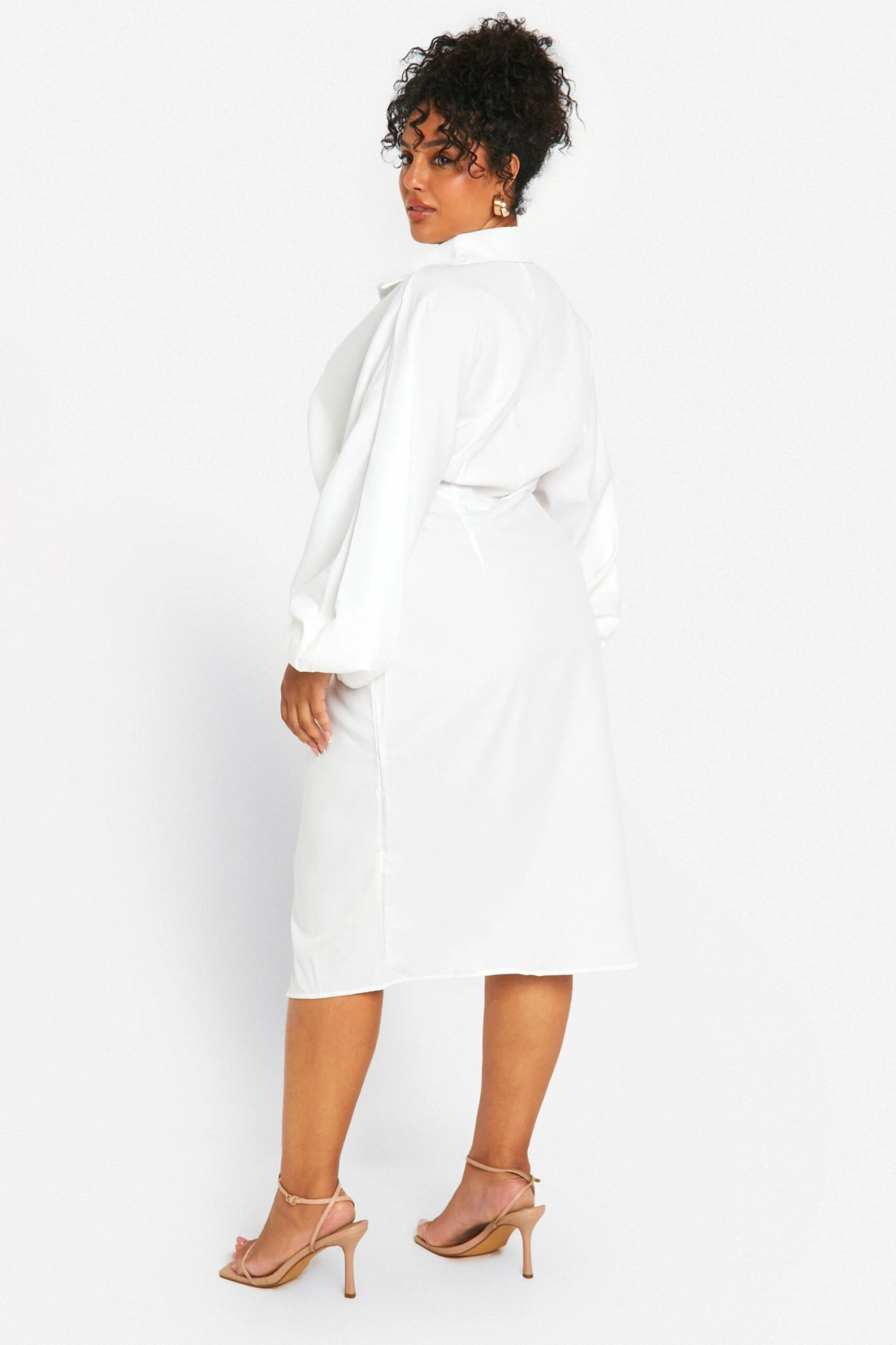 Grande Taille - Robe Chemise Mi-longue 4 Grande Taille - Robe Chemise Mi-longue – Image 2