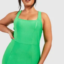 Grande Taille - Robe Bandage Premium -Pas Cher Vêtue Diva Magasin gzz44204 green xl 3