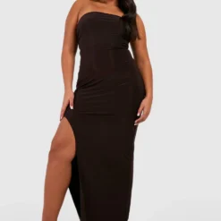 Grande Taille - Robe Longue Moulante -Pas Cher Vêtue Diva Magasin gzz44217 chocolate xl 2