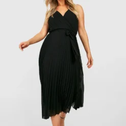 Grande Taille - Robe Patineuse Plissée -Pas Cher Vêtue Diva Magasin gzz44221 black xl 2