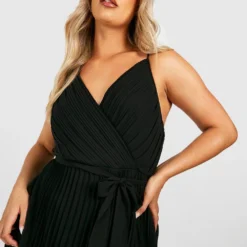 Grande Taille - Robe Patineuse Plissée -Pas Cher Vêtue Diva Magasin gzz44221 black xl 3