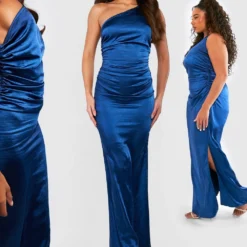 BOOHOO Tall - Robe De Demoiselle D'honneur Asymétrique Satinée