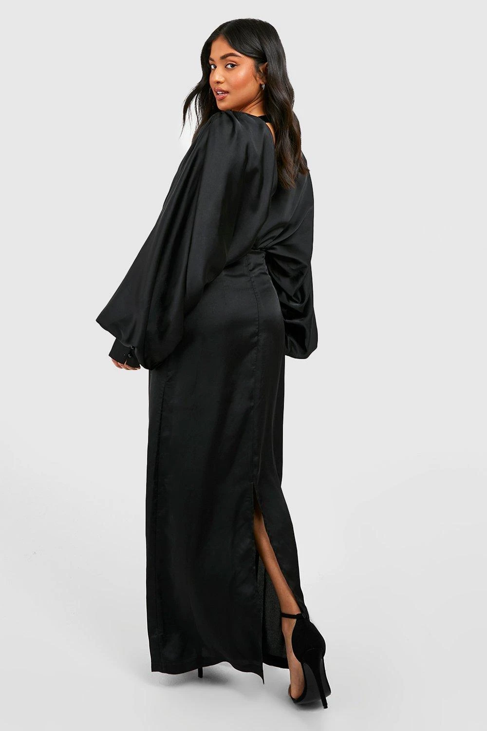 Petite - Robe Longue Satinée 4 Petite - Robe Longue Satinée – Image 2