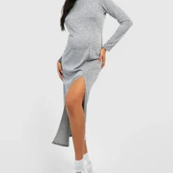 Maternité - Robe De Grossesse Mi-longue -Pas Cher Vêtue Diva Magasin gzz45915 grey20marl xl 2