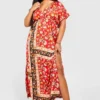 Grande Taille - Robe Longue à Manches Larges Et Imprimé Cachemire 2 Grande Taille - Robe Longue à Manches Larges Et Imprimé Cachemire -Pas Cher Vêtue Diva Magasin gzz46255 red xl scaled