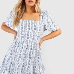 Grande Taille - Robe Babydoll Fleurie