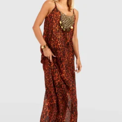 Robe De Plage Léopard à Perles -Pas Cher Vêtue Diva Magasin gzz46329 leopard xl 2 scaled