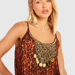 Robe De Plage Léopard à Perles -Pas Cher Vêtue Diva Magasin gzz46329 leopard xl 3 scaled